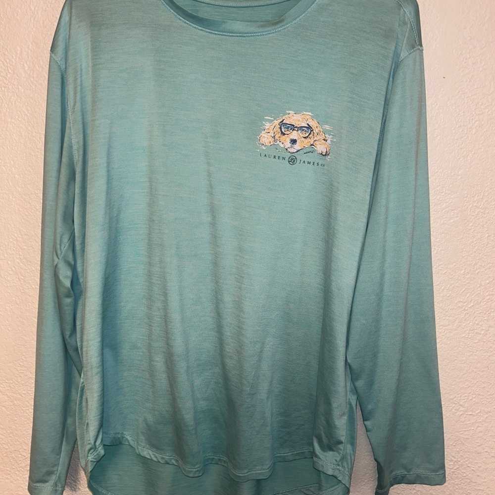 Lauren James Aqua Blue Tee